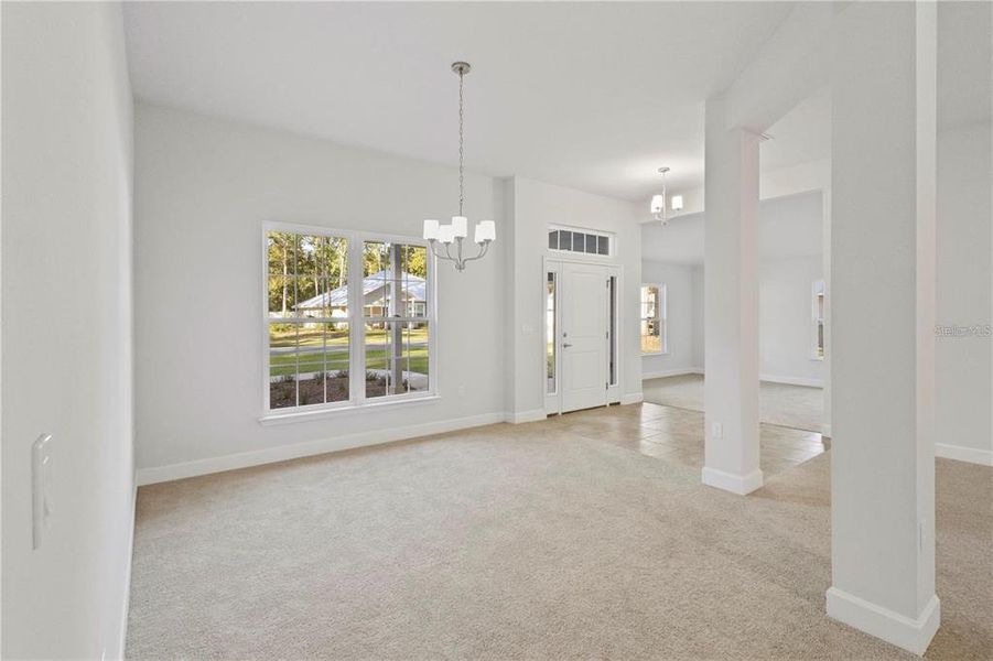 Stock photo. Home will be similar colors and material will vary.