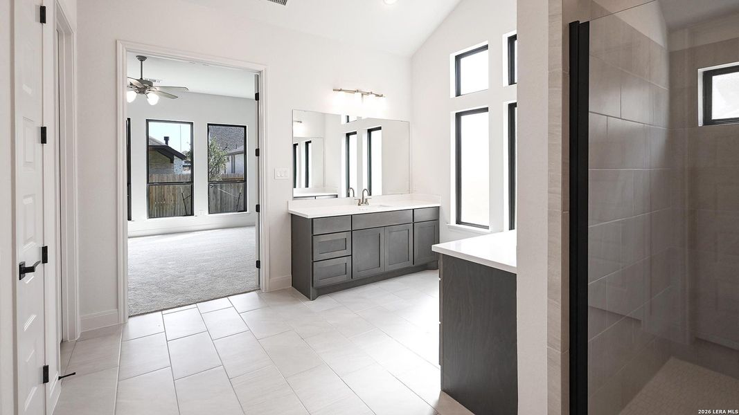 Furnished interior view inside a new home in Meadows of Mill Creek, Seguin (Image 9).