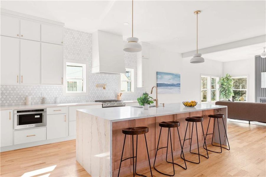 Furnished interior view inside a new home in , Atlanta (Image 8).