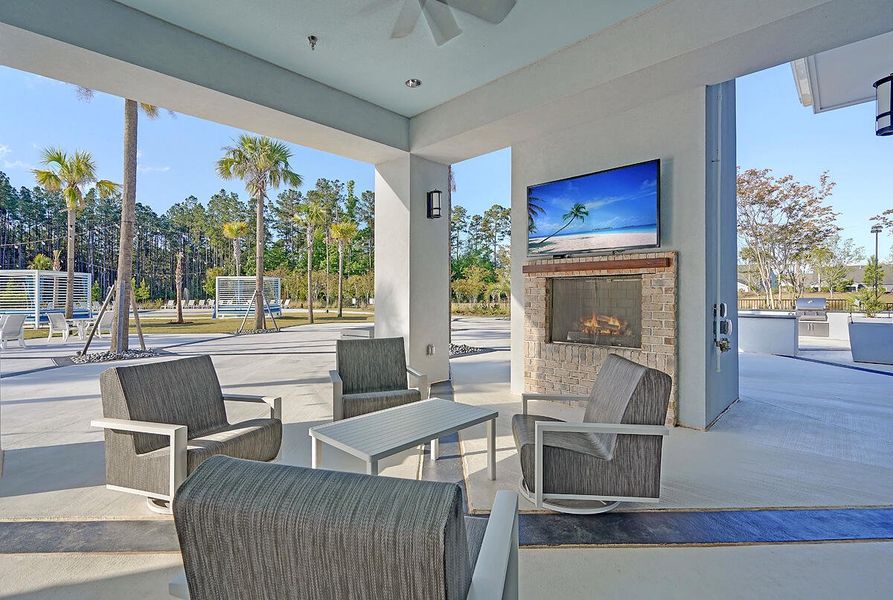 Furnished interior view inside a new home in , Summerville (Image 6).