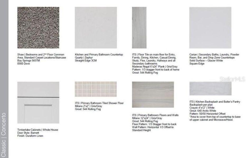 Design Selections ~ Home is under construction, selections are subject to change