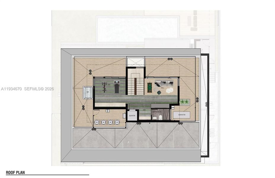 2D floor plan layout of this home in , Fort Lauderdale, FL (Image 32).