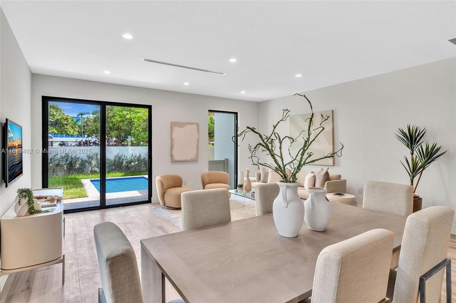 Furnished interior view inside a new home in , Miami (Image 18). Furnished interior view inside a new home in , Miami (Image 18).