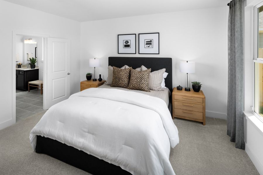 Representative furnished interior of a home built from the Miller by New Home Co. in The Residences Collection at Oakberry Trails, Waller (Image 5). Representative furnished interior of a home built from the Miller by New Home Co. in The Residences Collection at Oakberry Trails, Waller (Image 5).