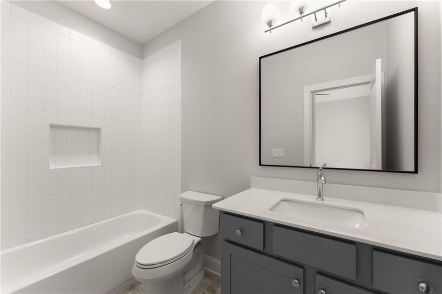 Furnished interior view inside a new home in , Flowery Branch (Image 18).