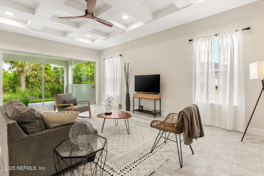 Furnished interior view inside a new home in , Palm Coast (Image 7). Furnished interior view inside a new home in , Palm Coast (Image 7).