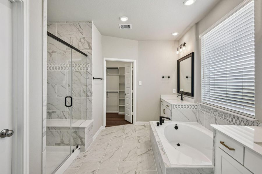 Furnished interior view inside a new home in Spring Brook Village - Luxe Series, Houston (Image 12).