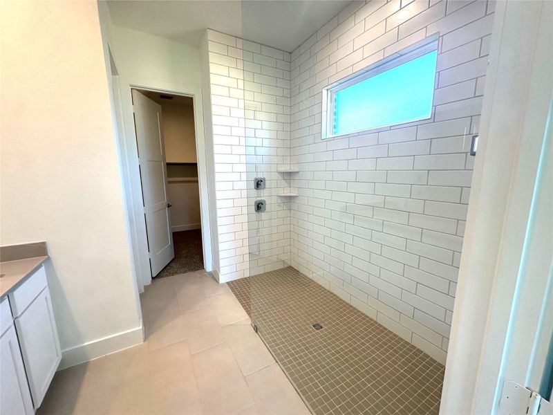 Lovely Primary Bath with Super Shower!