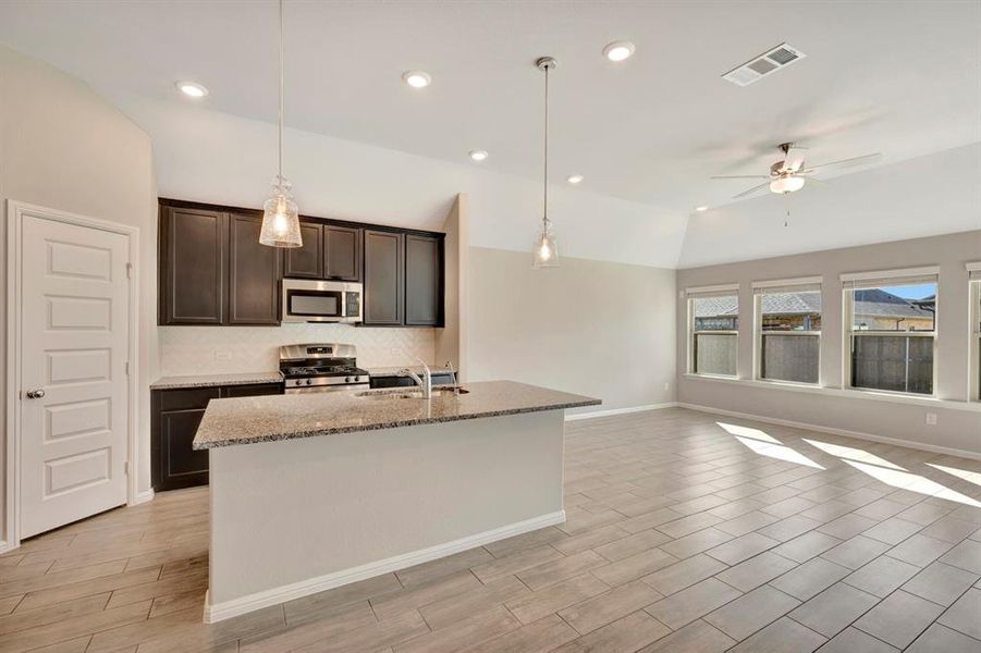 Furnished interior view inside a new home in Woodstone, Providence Village (Image 13). Furnished interior view inside a new home in Woodstone, Providence Village (Image 13).