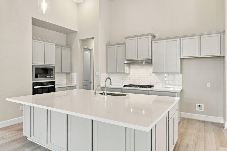 Furnished interior view inside a new home in Coastal Point, League City (Image 8).