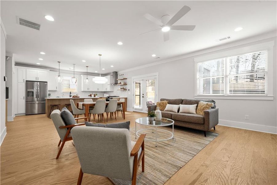 Furnished interior view inside a new home in , Atlanta (Image 41).