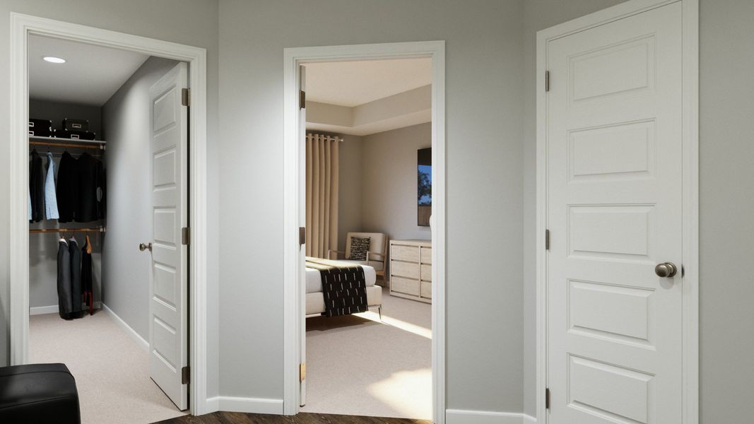 Representative furnished interior of a home built from the The Messina by Legend Homes in Granger Pines, Conroe (Image 15).