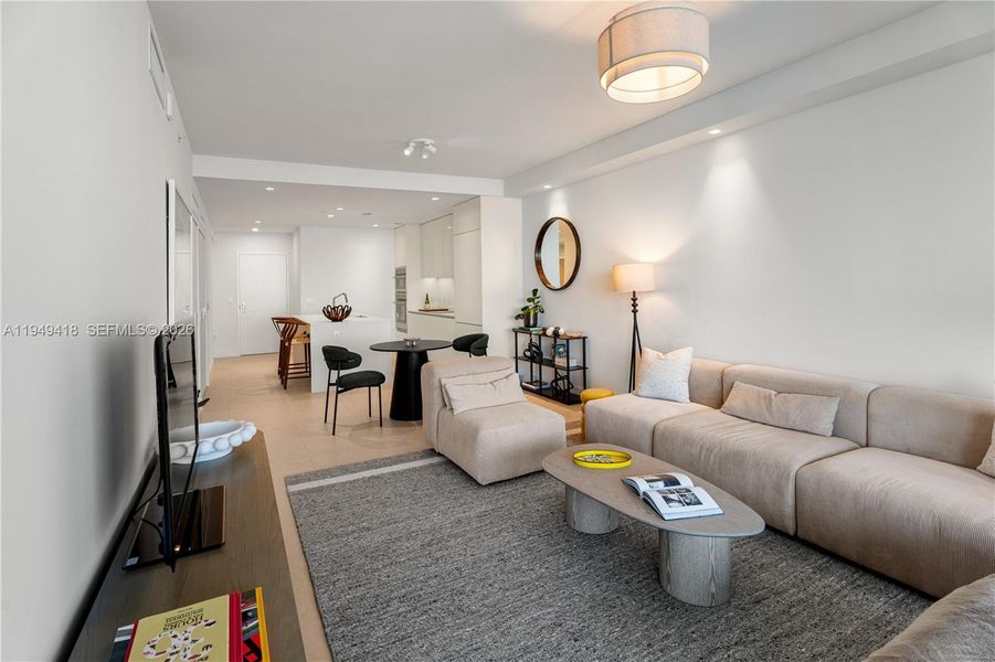 Furnished interior view inside a new home in , Miami (Image 15).