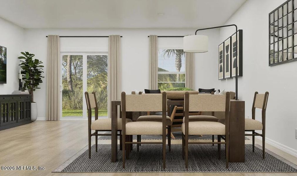 Furnished interior view inside a new home in Mill Creek North Townhomes, Jacksonville (Image 8).