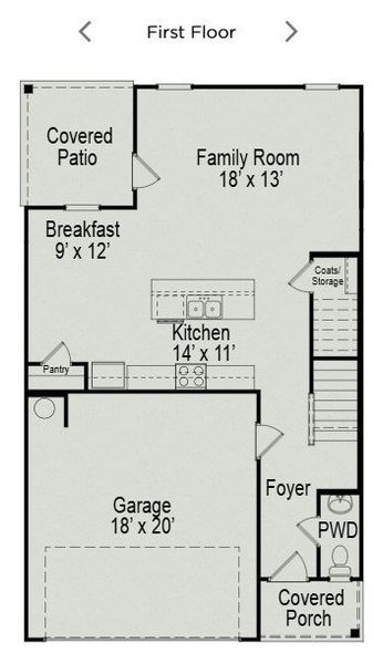 2D floor plan layout of this home in Winston Place, Gallatin, TN (Image 4).