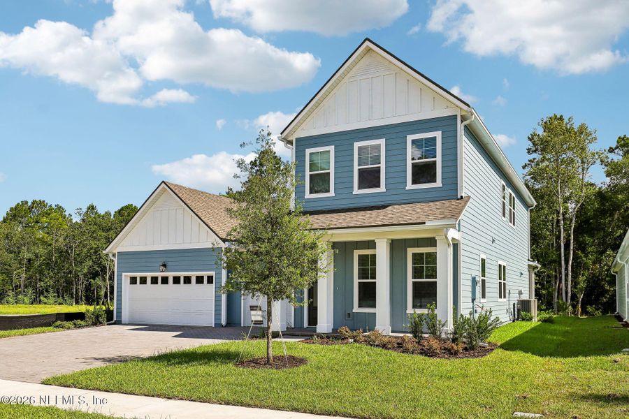 Front exterior of a new home in , St. Augustine, FL, highlighting curb appeal (Image 28).
