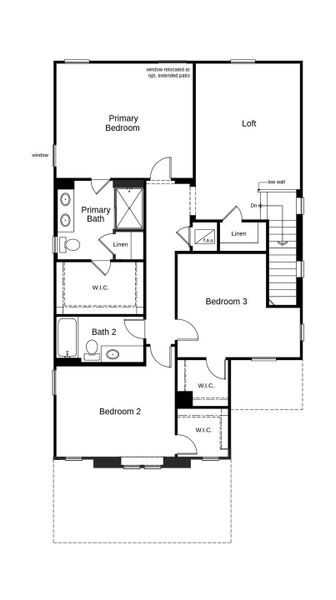 2D floor plan layout of this home in Pepper Grove I, Palmetto, FL (Image 3). 2D floor plan layout of this home in Pepper Grove I, Palmetto, FL (Image 3).