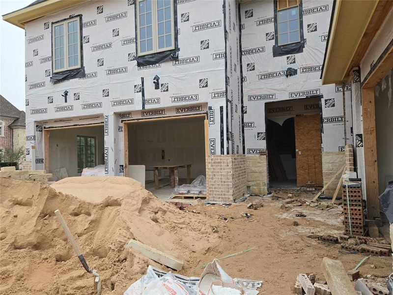 In-progress construction of a new home in , Frisco, TX (Image 28).