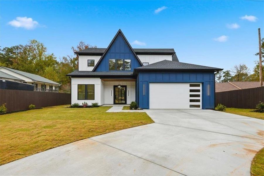 Front exterior of a new home in , Acworth, GA, highlighting curb appeal (Image 28).