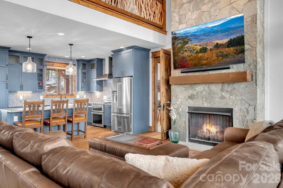 Furnished interior view inside a new home in , Banner Elk (Image 28).