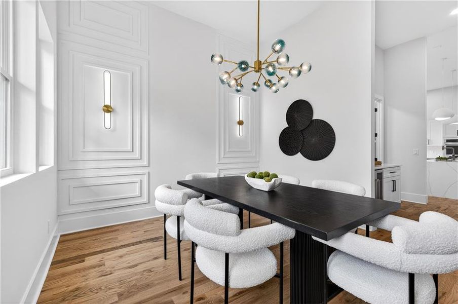 Furnished interior view inside a new home in , Atlanta (Image 41).