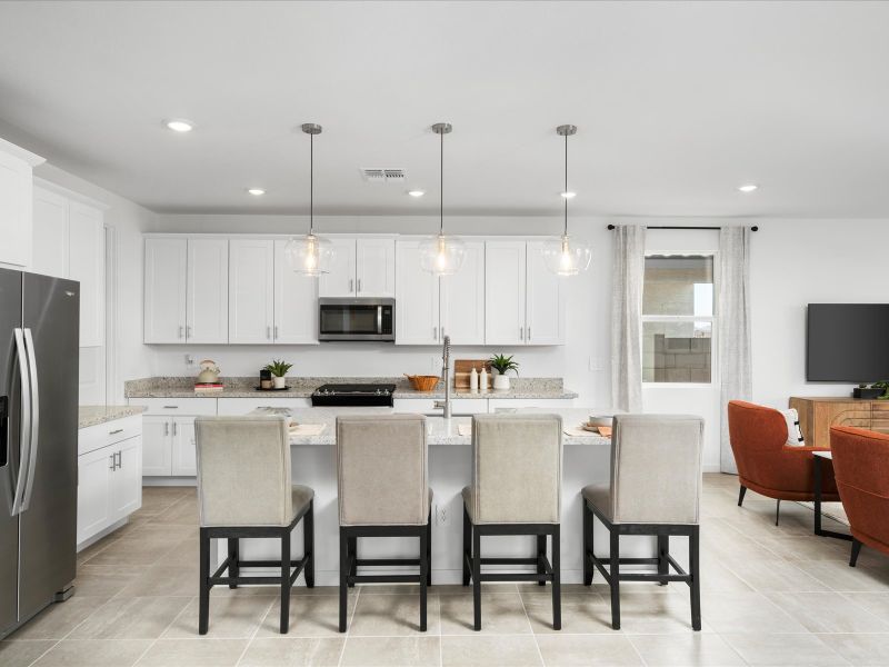 Kitchen in the Lark Floorplan at Rancho Mirage