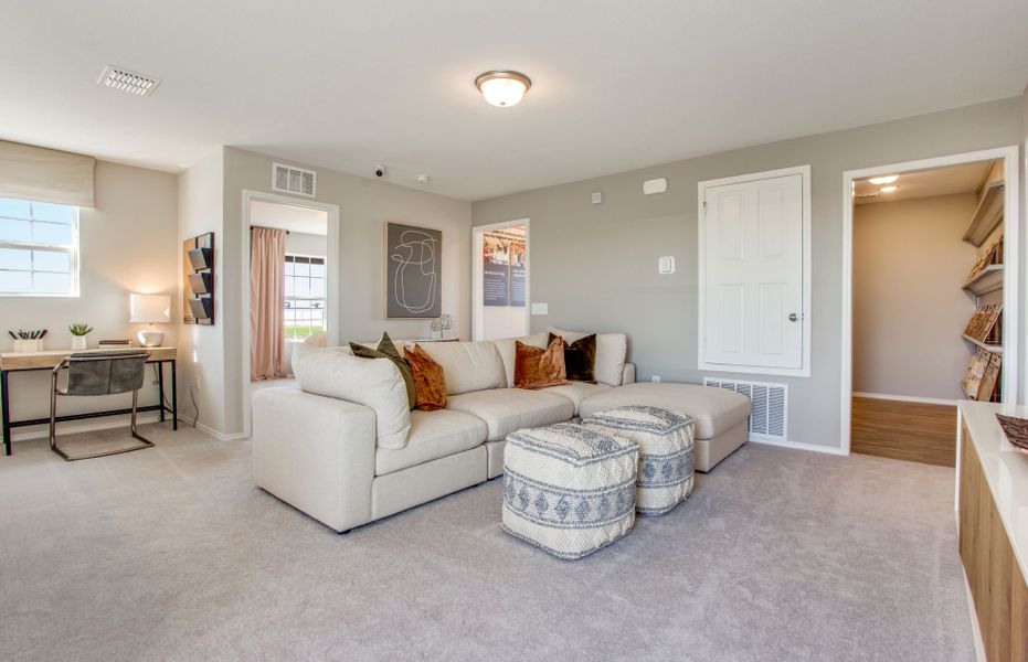 Spacious game room on second floor