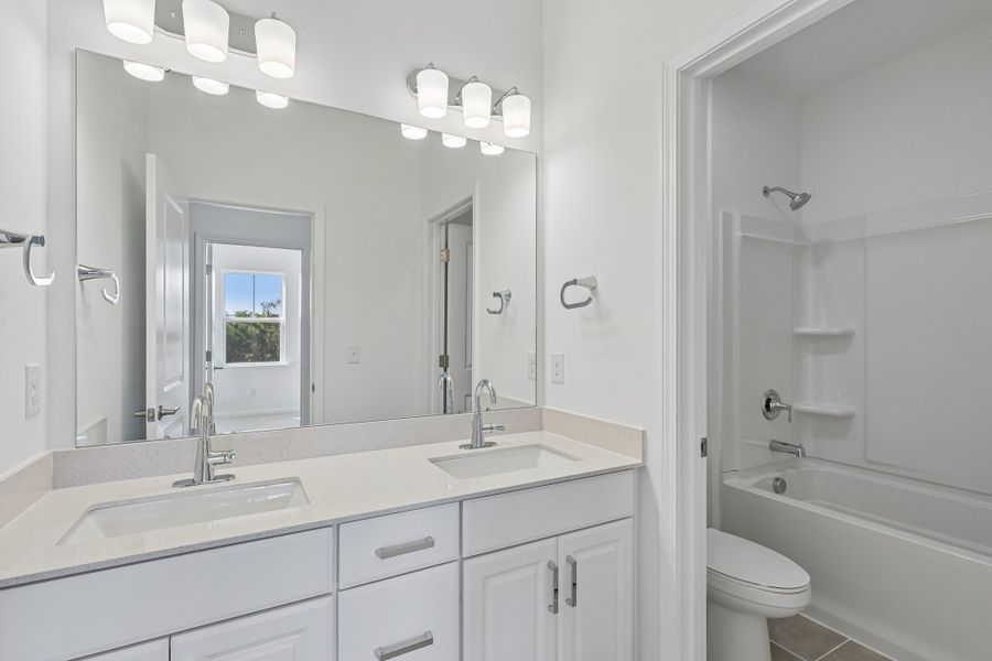 Furnished interior view inside a new home in Terraces at the Exchange, Fort Mill (Image 14).