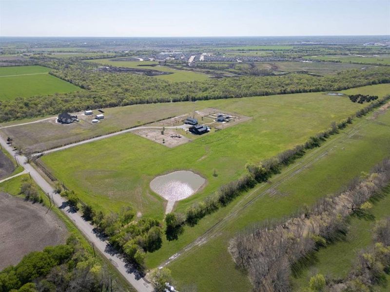 Aerial view featuring a rural view