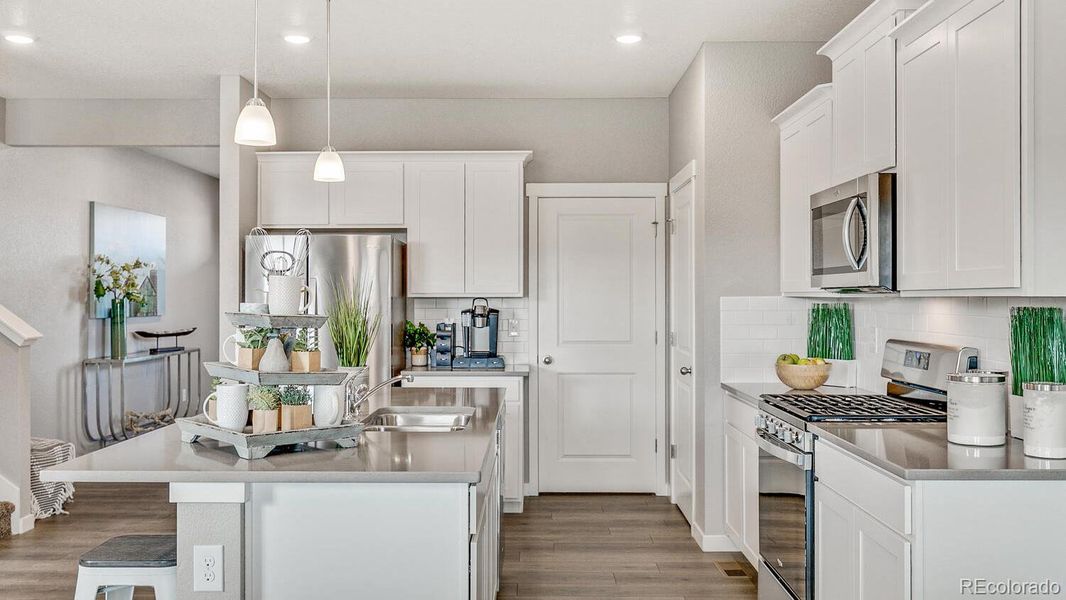 Furnished interior view inside a new home in Westgate, Greeley (Image 17). Furnished interior view inside a new home in Westgate, Greeley (Image 17).
