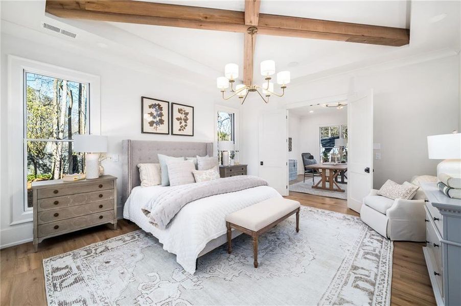 Furnished interior view inside a new home in , Alpharetta (Image 51).