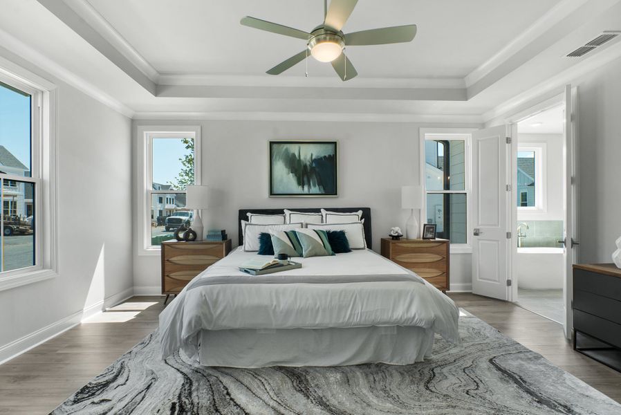 Representative furnished interior of a home built from the The Lassiter by The Providence Group in Promenade at Sawnee Village, Cumming (Image 17). Representative furnished interior of a home built from the The Lassiter by The Providence Group in Promenade at Sawnee Village, Cumming (Image 17).