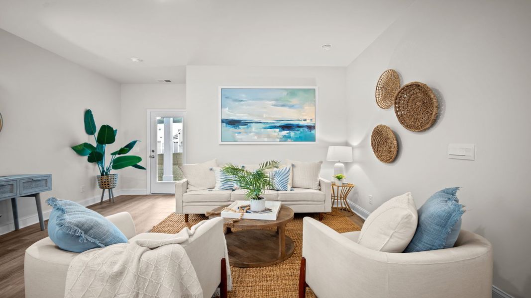 Furnished interior view inside a new home in The Groves at Bees Creek, Ridgeland (Image 10).