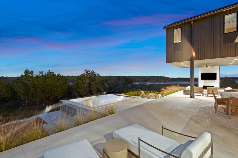 Exterior details and patio area of a home in , Spicewood (Image 25).