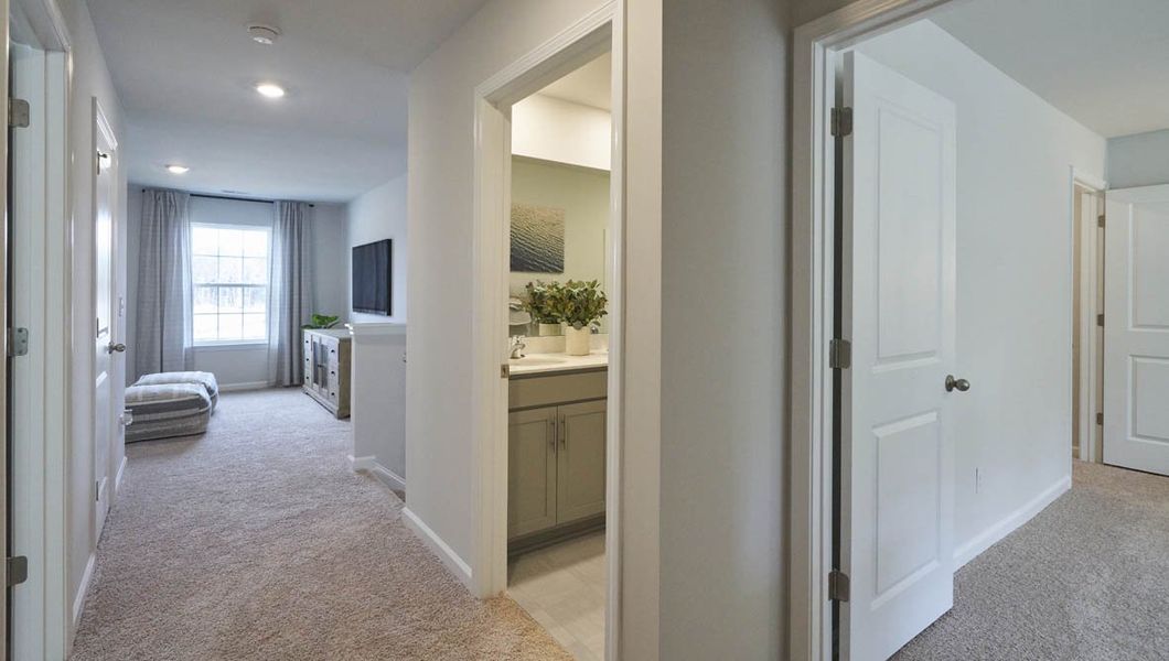 Representative furnished interior of a home built from the Penwell by D.R. Horton in Fishel Village, Winston-Salem (Image 36). Representative furnished interior of a home built from the Penwell by D.R. Horton in Fishel Village, Winston-Salem (Image 36).
