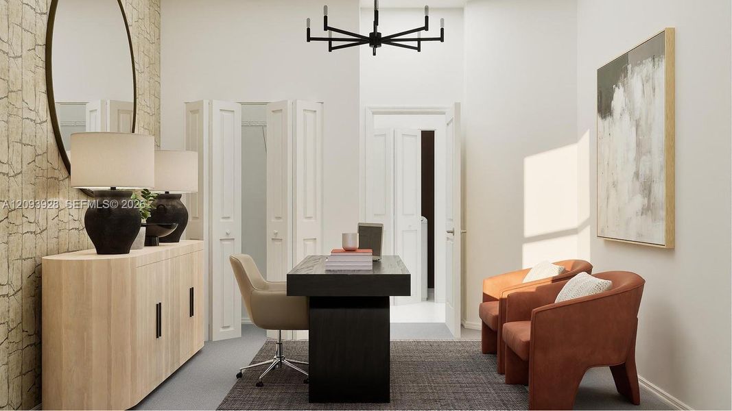 The bedrooms are versatile in design.