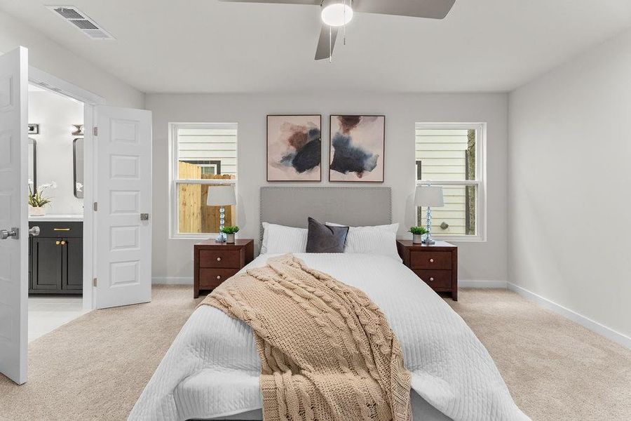 Furnished interior view inside a new home in , Dallas (Image 6).