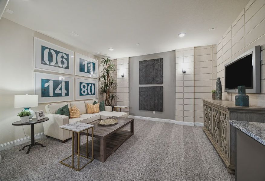 Plan 5051 media room - staged - 20 of 25 Plan 5051 media room - staged - 20 of 25