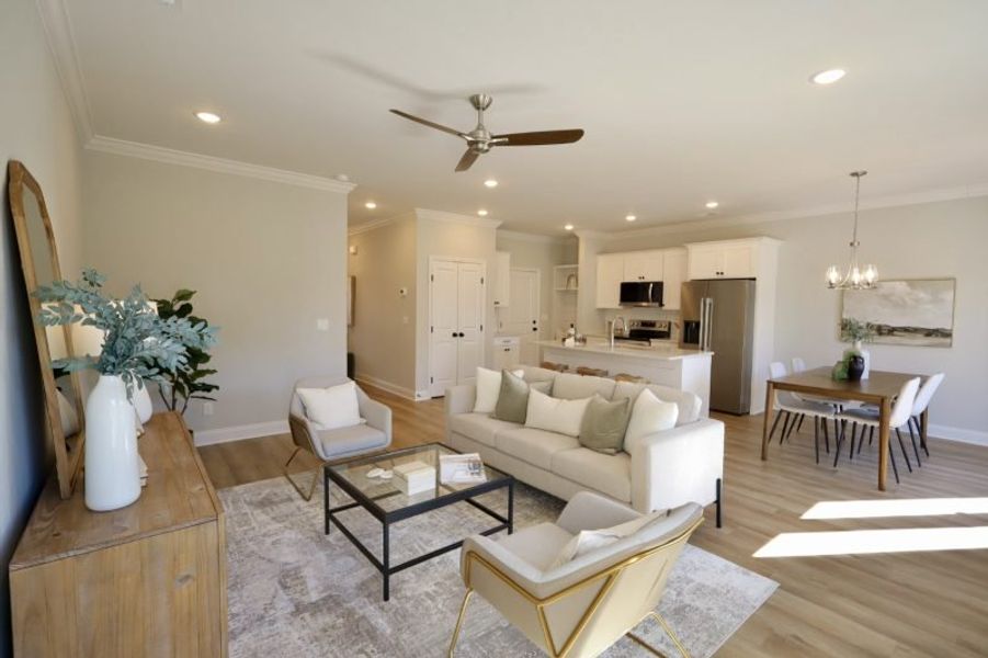 Furnished interior view inside a new home in The Abaco, Cleveland (Image 28). Furnished interior view inside a new home in The Abaco, Cleveland (Image 28).