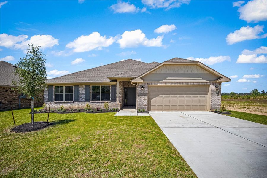 Front exterior of a home in the Grand Oaks Reserve community, located in Cleveland, TX (Image 3). Front exterior of a home in the Grand Oaks Reserve community, located in Cleveland, TX (Image 3).