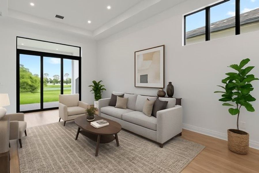 Furnished interior view inside a new home in Rivella, Port St. Lucie (Image 10).