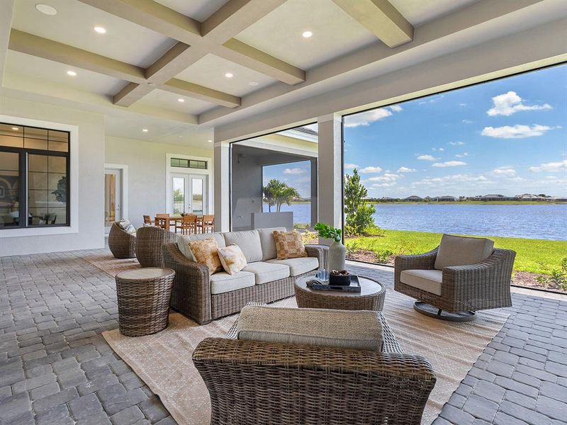 Exterior details and patio area of a home in , Sarasota (Image 41).