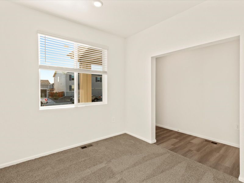 The Pagosa floorplan interior image taken at a Meritage Homes community in Northern Colorado.