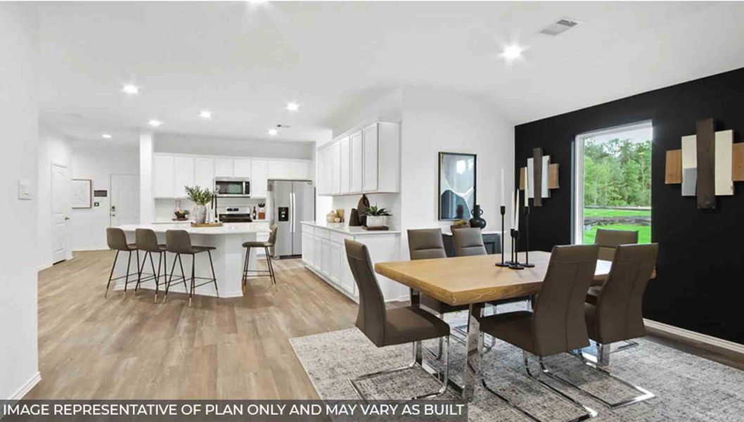 Furnished interior view inside a new home in Sunterra, Katy (Image 6).