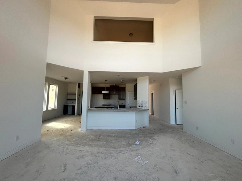 Construction progress - open concept living space Construction progress - open concept living space