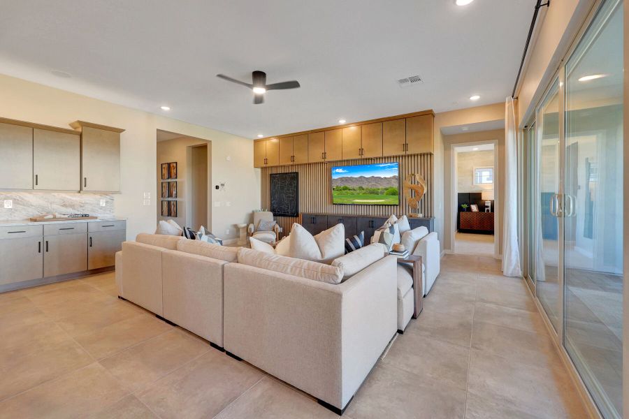 Representative furnished interior of a home built from the Lilac by Mattamy Homes in White Tank Vistas, Waddell (Image 18).