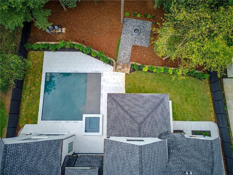Exterior details and patio area of a home in , Atlanta (Image 46).