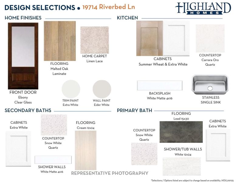 Sample of building materials used in homes in Bridgeland, Cypress (Image 41). Sample of building materials used in homes in Bridgeland, Cypress (Image 41).