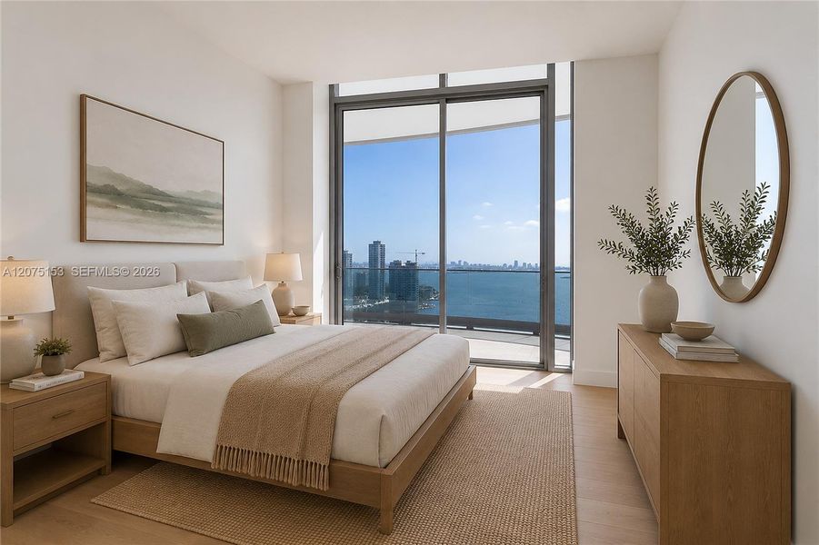Guest Bedroom. UNA Residences Brickell. One or more photos have been virtually staged. Guest Bedroom. UNA Residences Brickell. One or more photos have been virtually staged.
