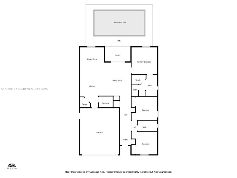 2D floor plan layout of this home in , Cape Coral, FL (Image 5). 2D floor plan layout of this home in , Cape Coral, FL (Image 5).